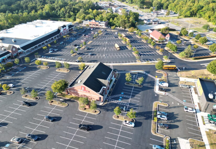 commercial parking lot